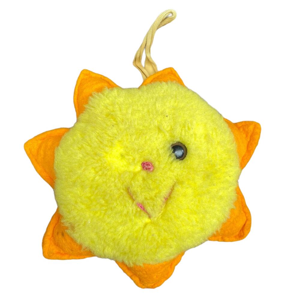 Vintage Eden Musical Sun Plush Toy Wind Up Music Sound Works HTF DAMAGED READ